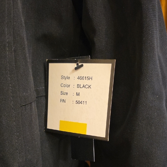 London Fog Black Trench Coat - Picture 4 of 4